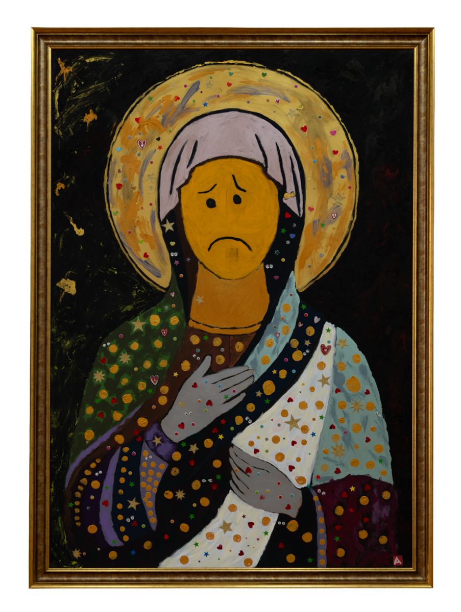 Madonna dell"Emoji, protettrice dei Polpi (Sfânta Emojiului, ocrotitoarea caracatițelor)